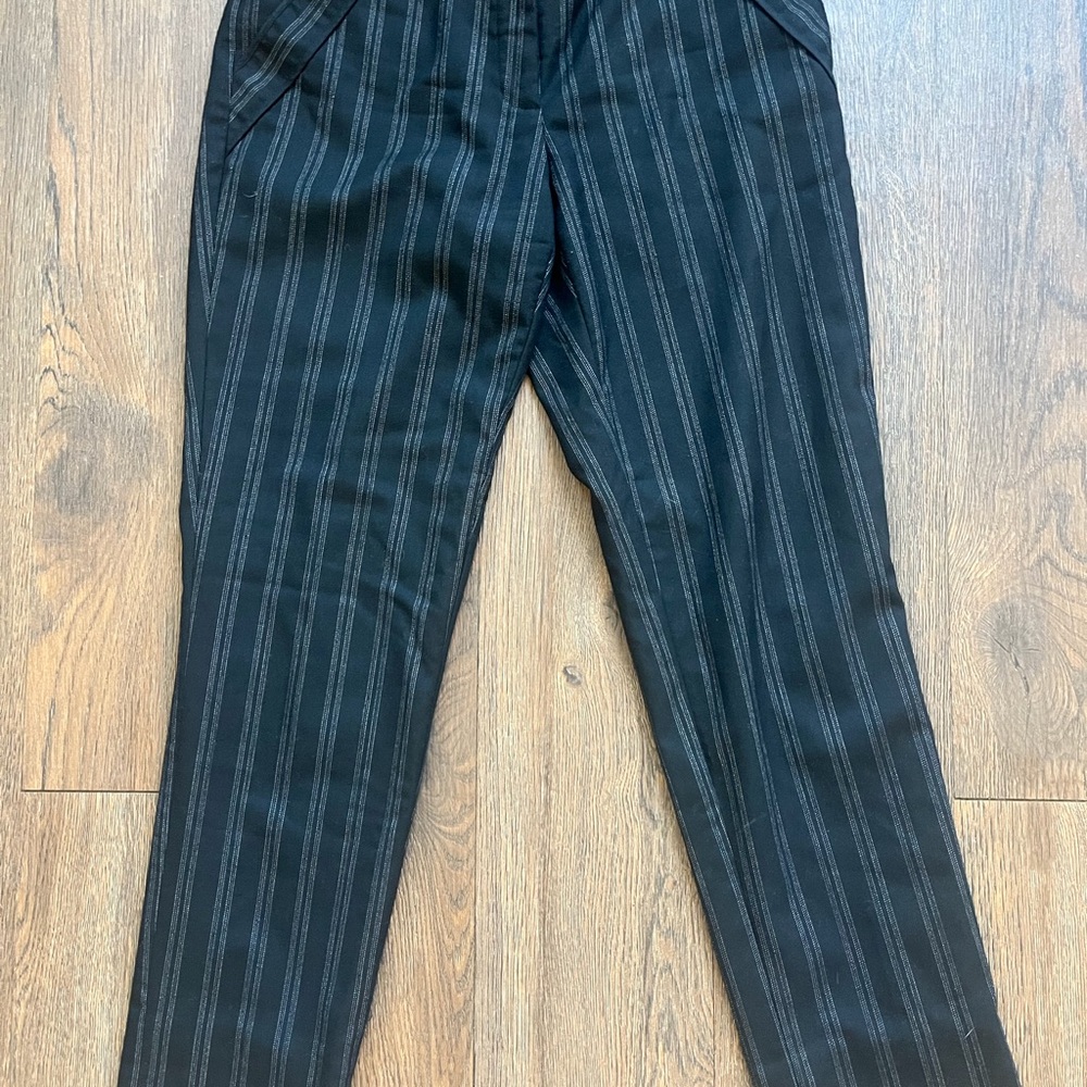Cartonnier/ Anthropologie Pinstripe Straight Leg Pants